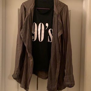 Buckle jacket and 90’s tshirt
